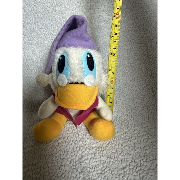 Vtg Donald Duck Mickey's Christmas Carol Plush Stuffed Animal Toy 8" Disney - Picture 11 of 12